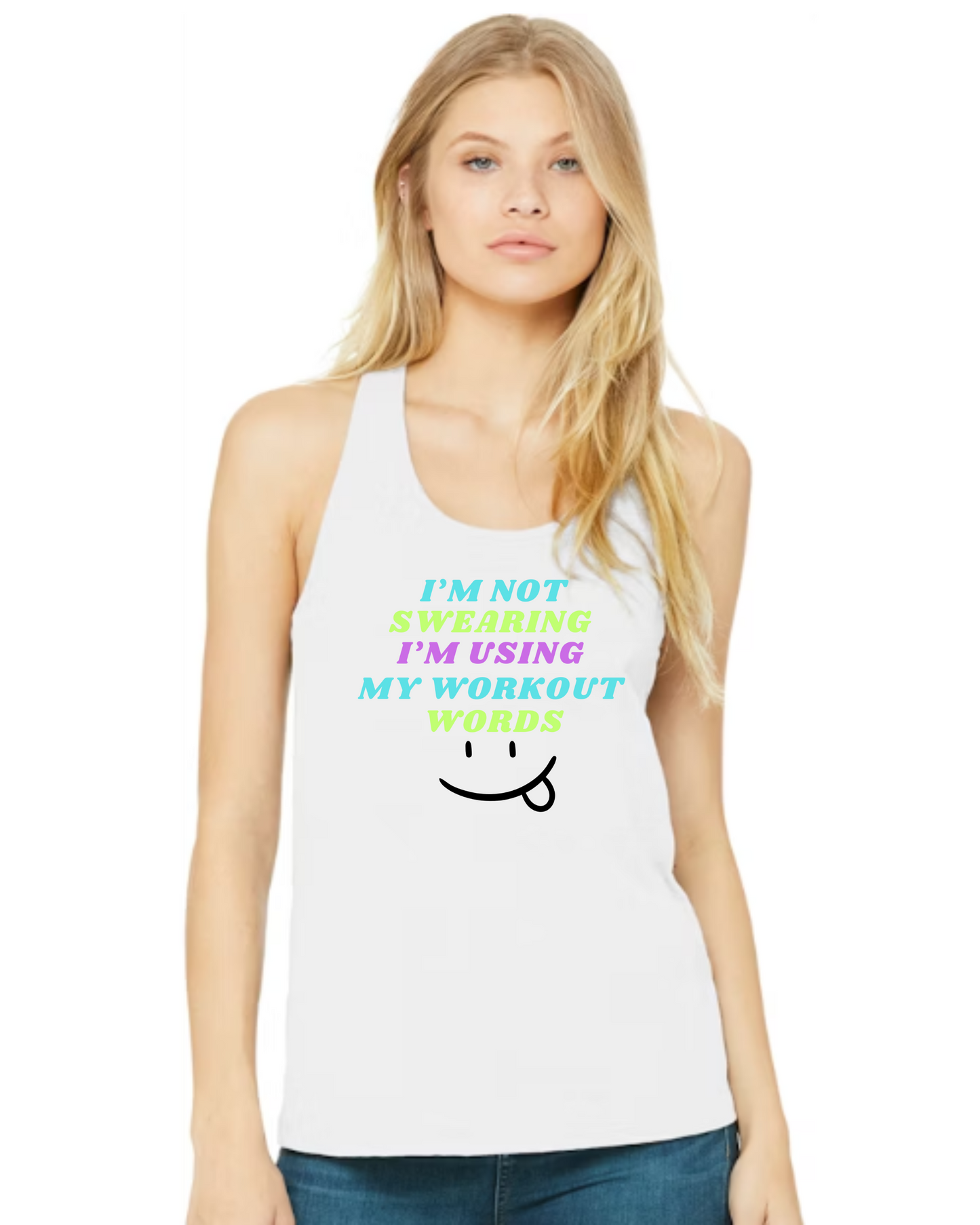 Ladies' "Workout Words" Tanks