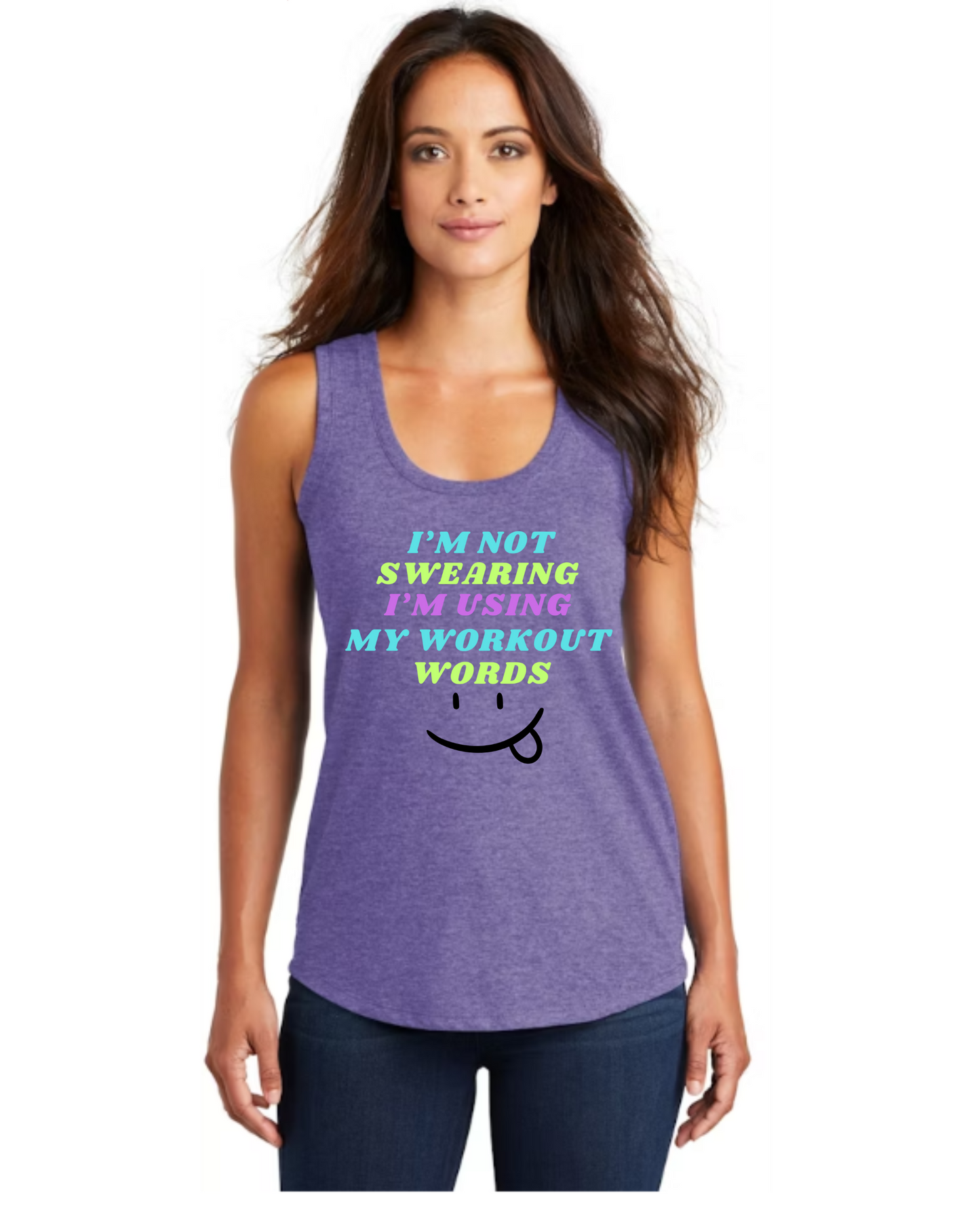 Ladies' "Workout Words" Tanks
