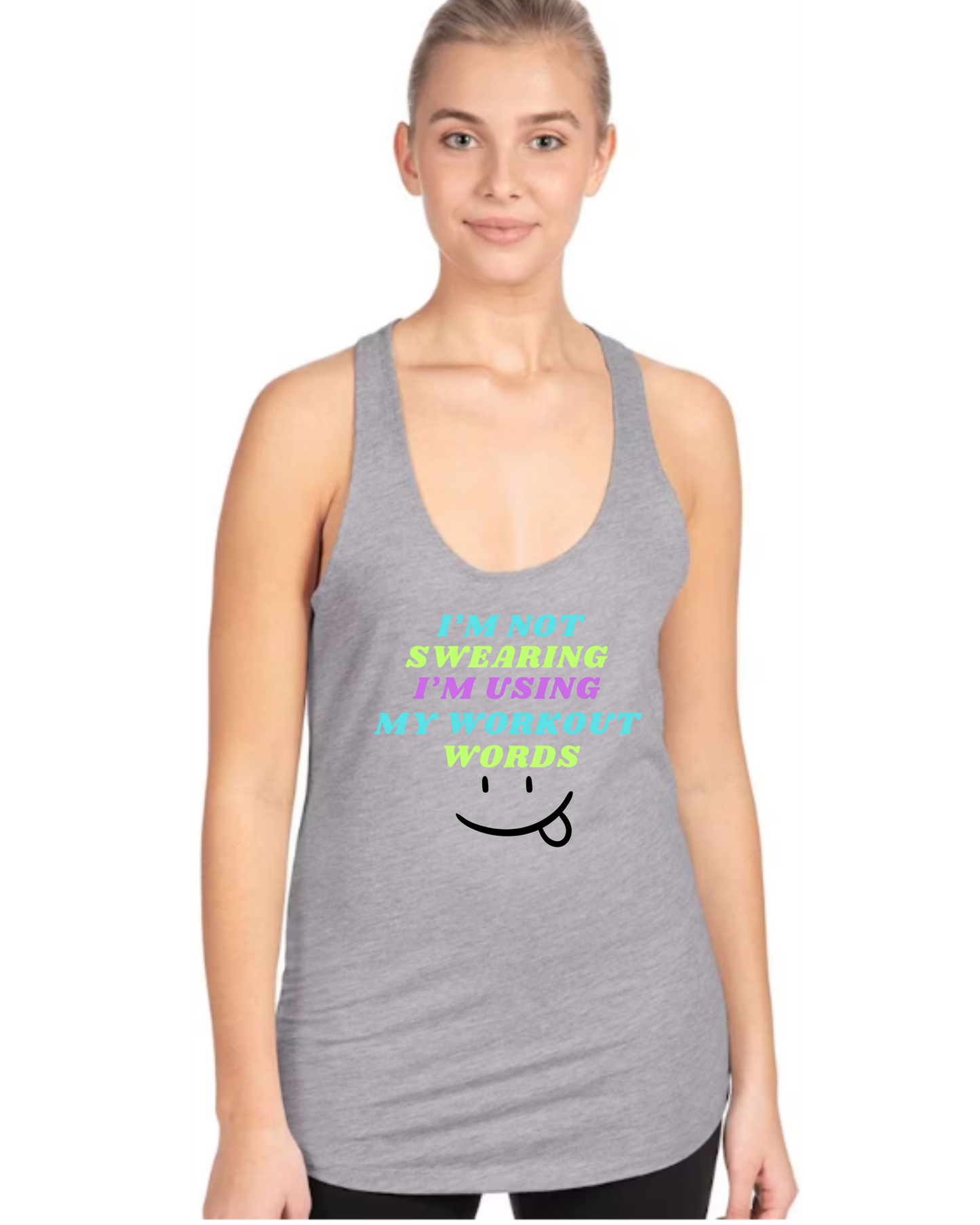 Ladies' "Workout Words" Tanks