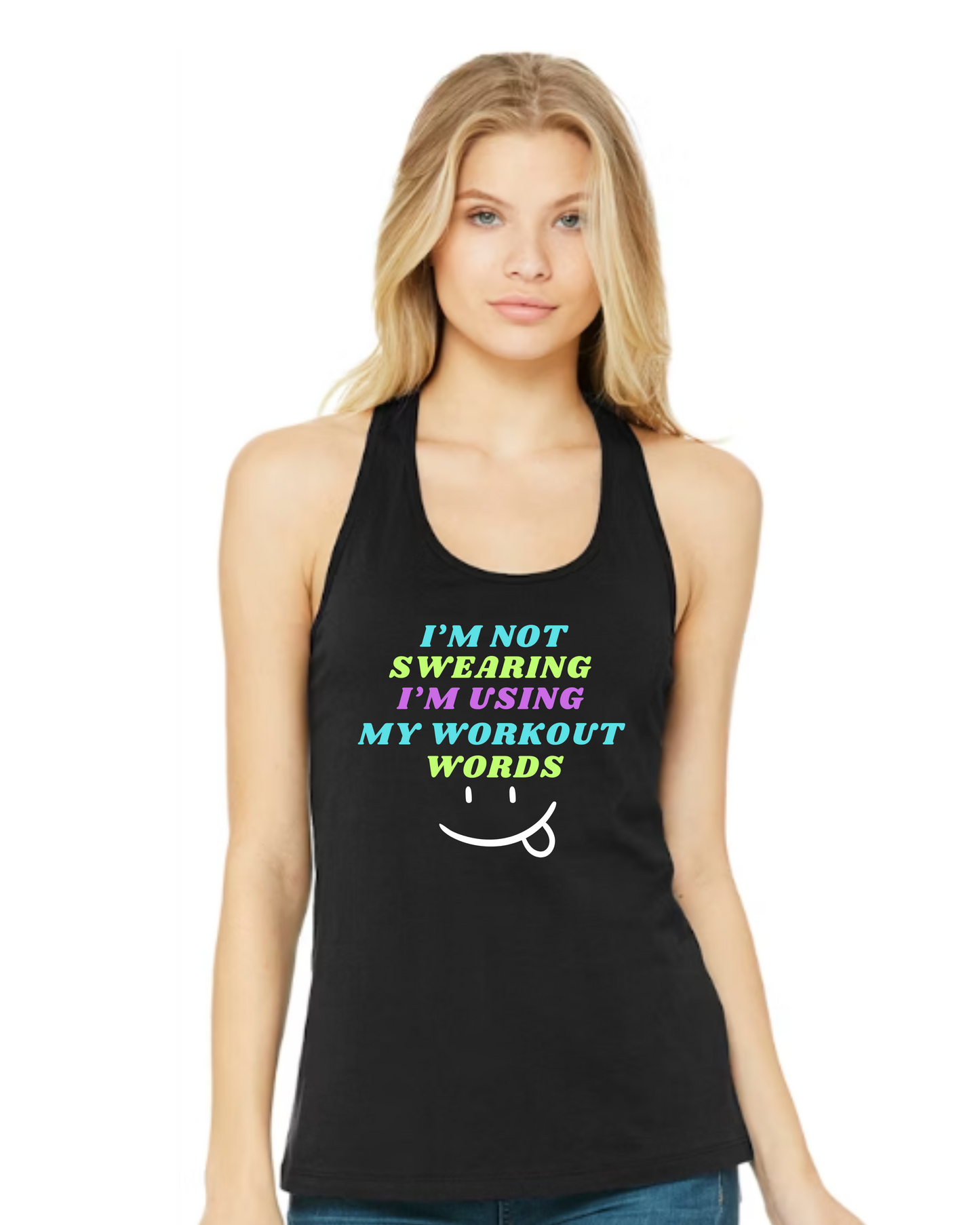 Ladies' "Workout Words" Tanks